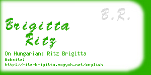 brigitta ritz business card